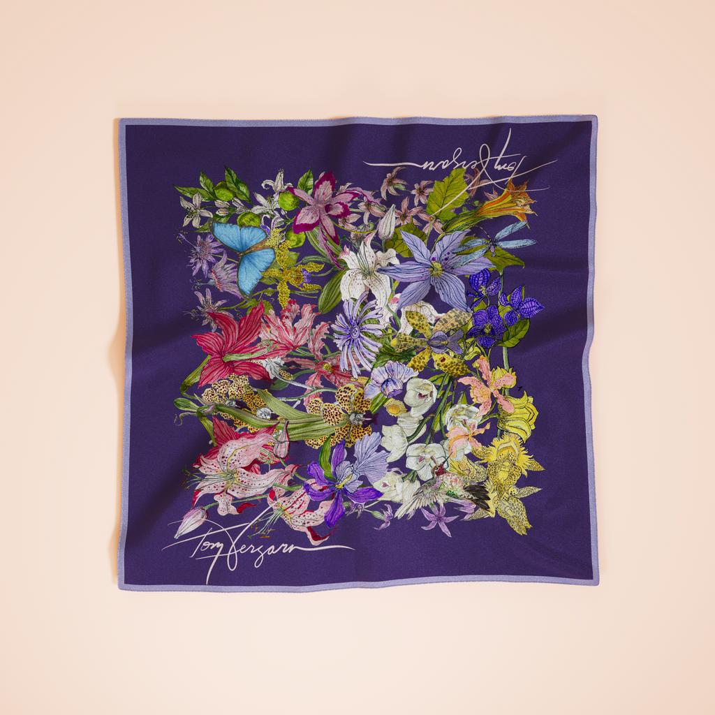 Las Flores Cantoras – Pañuelo de Seda | Tony Vergara