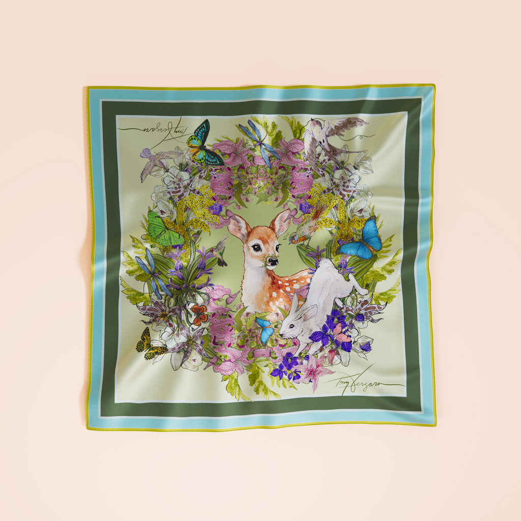 Spring Music – Silk Scarf | Limited Edition 33 Pieces | Tony Vergara