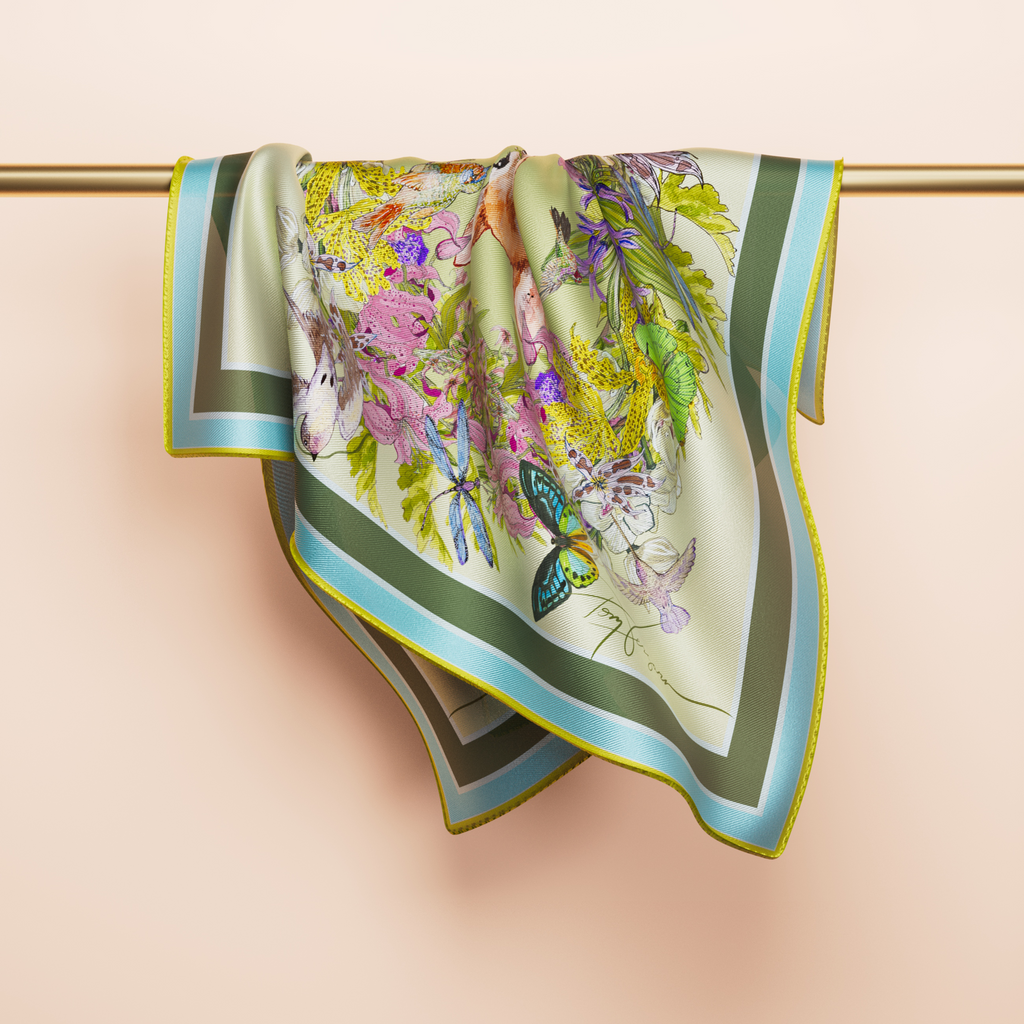 Spring Music – Silk Scarf | Limited Edition 33 Pieces | Tony Vergara