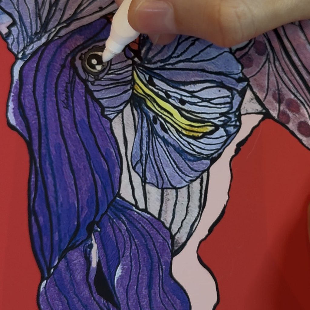 Orquídea Galopante – Estampado en Seda | Edición Limitada | Tony Vergara