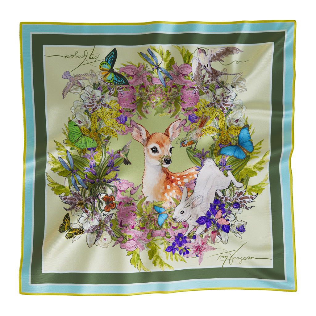 Spring Music – Silk Scarf | Limited Edition 33 Pieces | Tony Vergara