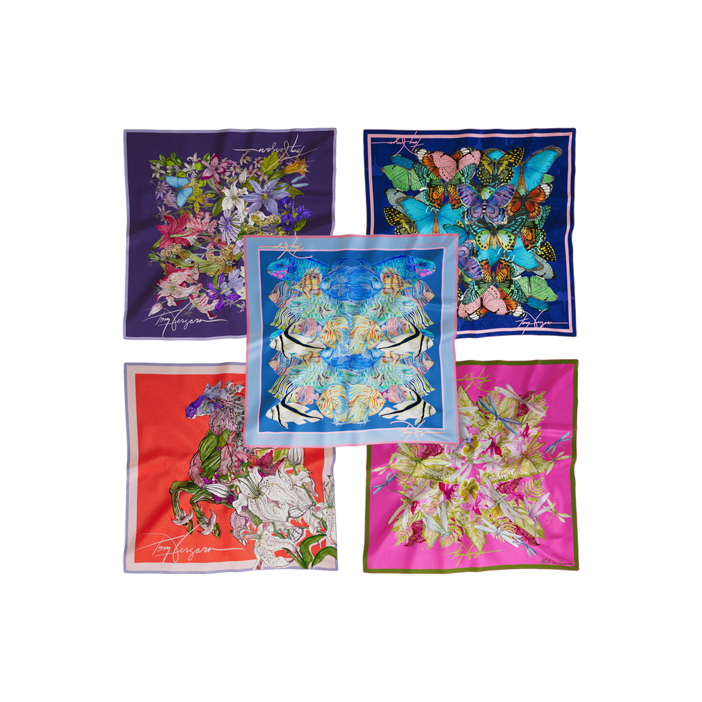 Set de 5 mini pañuelos