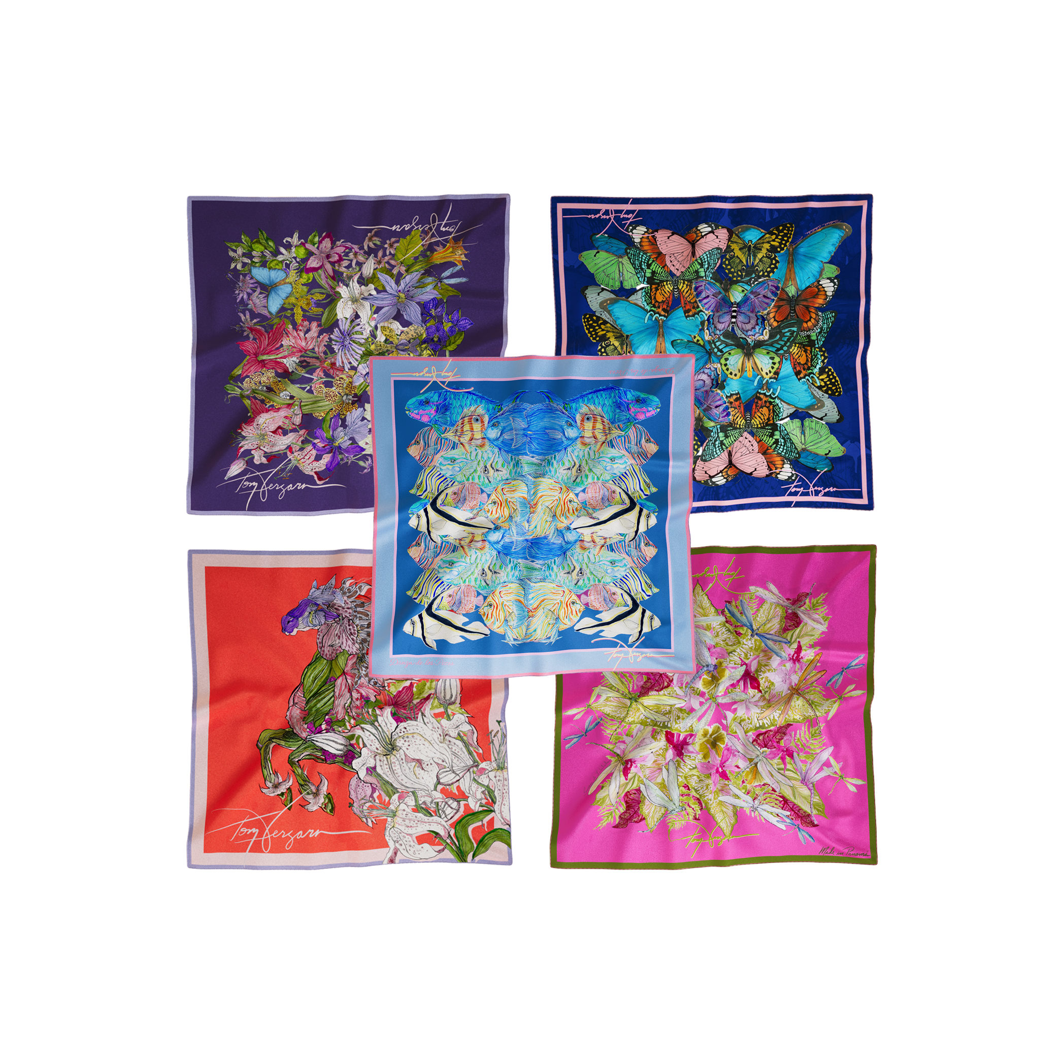 Set de 5 Mini Pañuelos